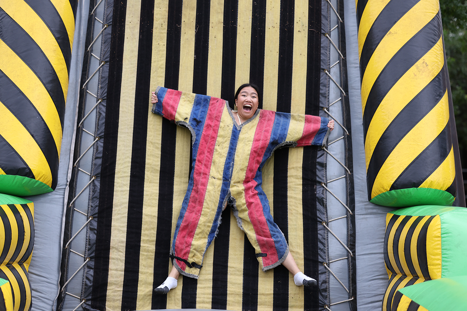 Baylor Student stuck on the Velcro Wall